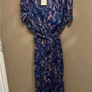 Ramy Brook Blue and Purple Maxi Dress